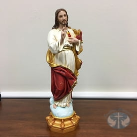 Statues under 24" Sacred Heart (Baroque) 18in