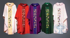 Modern/Comtemporary Vine and Grapes Chasuble- Hand Embroidered