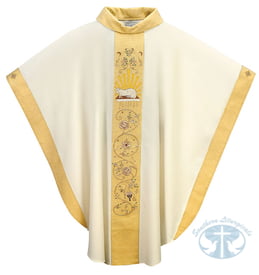 Modern/Comtemporary Lamb of God Chasuble- Hand Embroidered